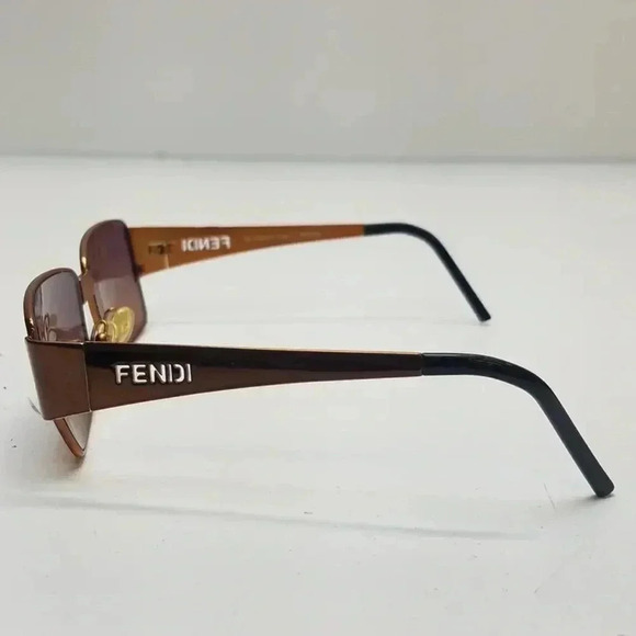 Fendi Eyewear Rectangle Sunglasses Bronze - Picture 4 of 10